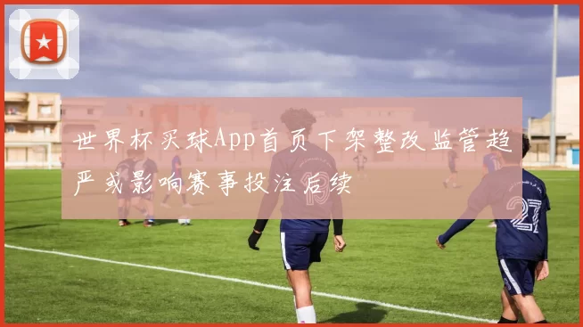 世界杯买球App首页下架整改监管趋严或影响赛事投注后续